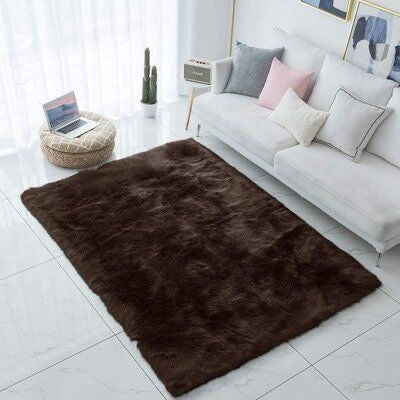 Faux Fur Rug-Brown |4*6ft |