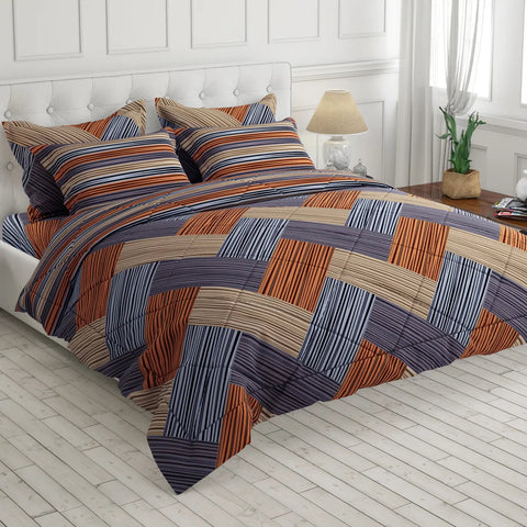 Sateen 6-pcs comforter set 7400