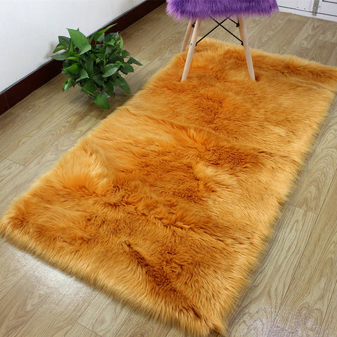 Faux Fur Rug-Golden |4*6ft |
