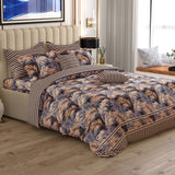 Sateen 8 pcs king quilt cover set bedsheet 7958