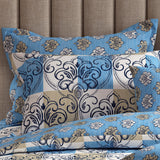 Xara 8 pcs king reversible quilt cover set bedsheet 8161