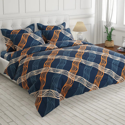 Sateen 6-pcs comforter set 8313
