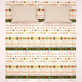 Xara Cream Striped Bed Sheet Set - 8486-91