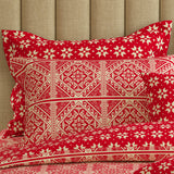 Xara 8 pcs king reversible quilt cover set bedsheet 8585