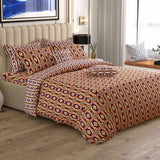 Xara 8 pcs king reversible quilt cover set bedsheet 8718