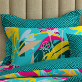 Xara 8 pcs king reversible quilt cover set bedsheet 8753