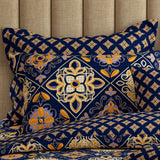 Xara 8 pcs king reversible quilt cover set bedsheet 8758