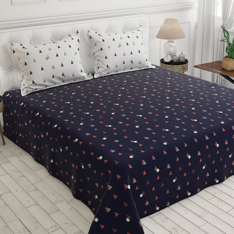 Sateen Bed Sheet Set - 9014