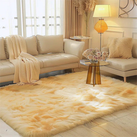 Faux Fur Rug - Cream |4*6ft |