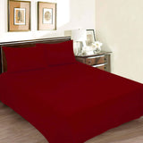 RHS Cotton Percale Dyed bedsheet (Blood Red)