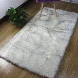Faux Fur Rug-White/Grey |4*6ft |
