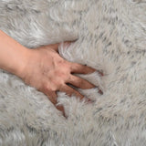 Faux Fur Rug-White/Grey |4*6ft |
