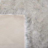 Faux Fur Rug-White/Grey |4*6ft |